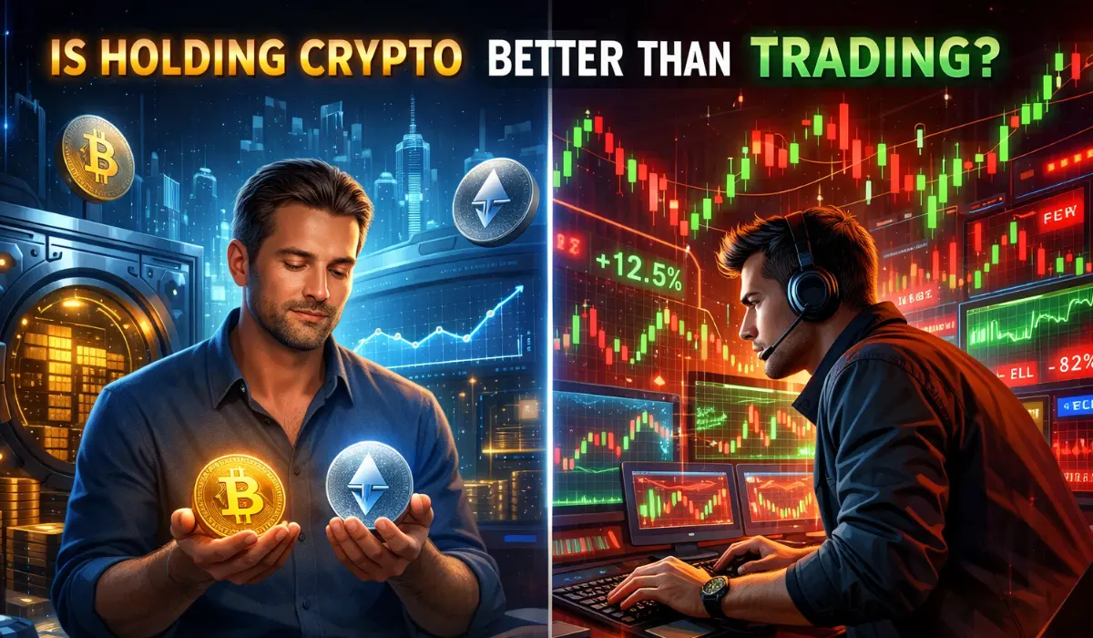 Holding vs Trading Crypto Strategies Explained with Bitcoin and Market Charts