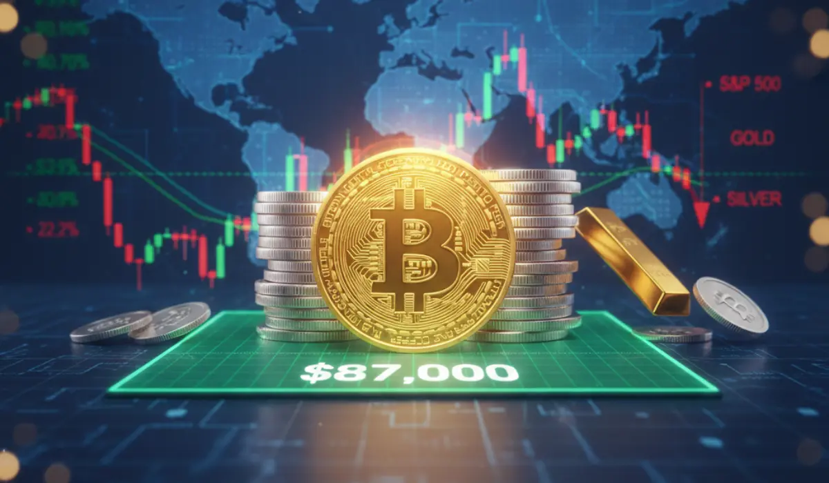 Bitcoin Price Holds Onto $87,000 as Equities, Gold, and Silver Falter After Holiday Rally