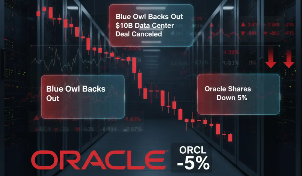 Oracle Stock Falls 5% After Blue Owl Withdraws $10B Data Center Deal