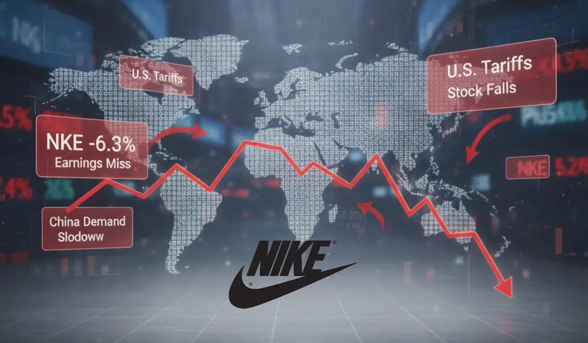 Nike Shares Drop After Quarterly Earnings Miss Amid U.S. Tariffs, China Headwinds
