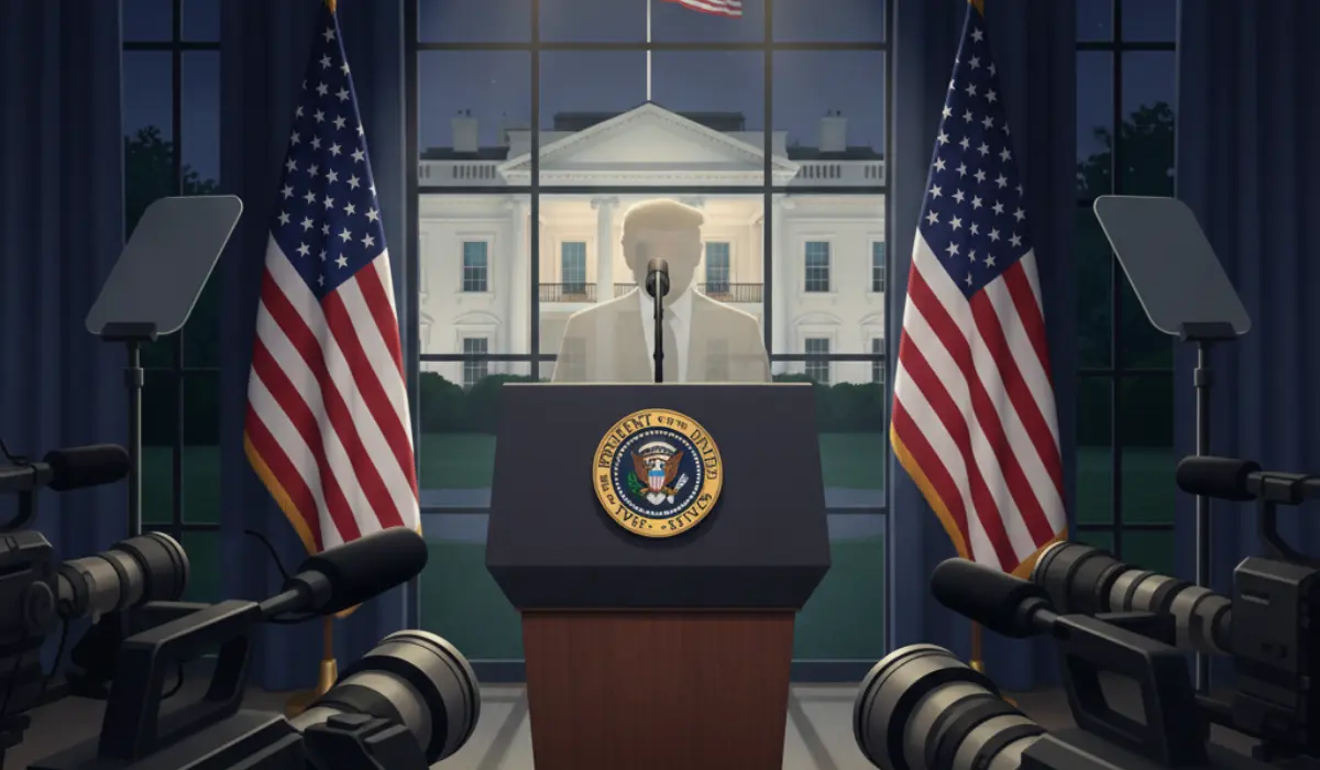 Trump Set for Prime-Time Address From the White House