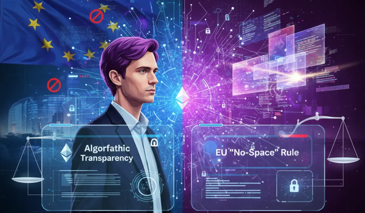 Vitalik Buterin Criticizes EU ‘No-Space’ Rules, Backs Algorithmic Transparency
