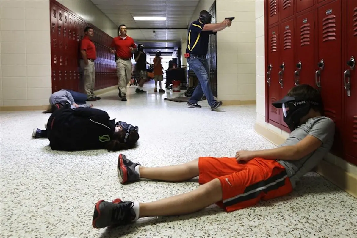 An Active Shooter Drill in Arkansas. Image Credit: Jan Stevenson