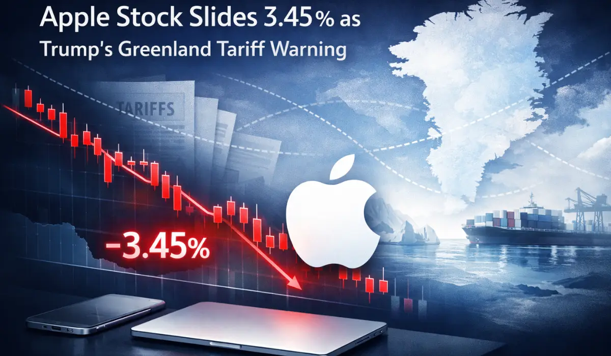 Apple Slides 3.45% as Trump’s Greenland Tariff Warning