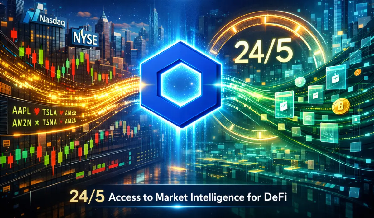 Chainlink Launches 24/5 On-Chain U.S. Stock Data for DeFi