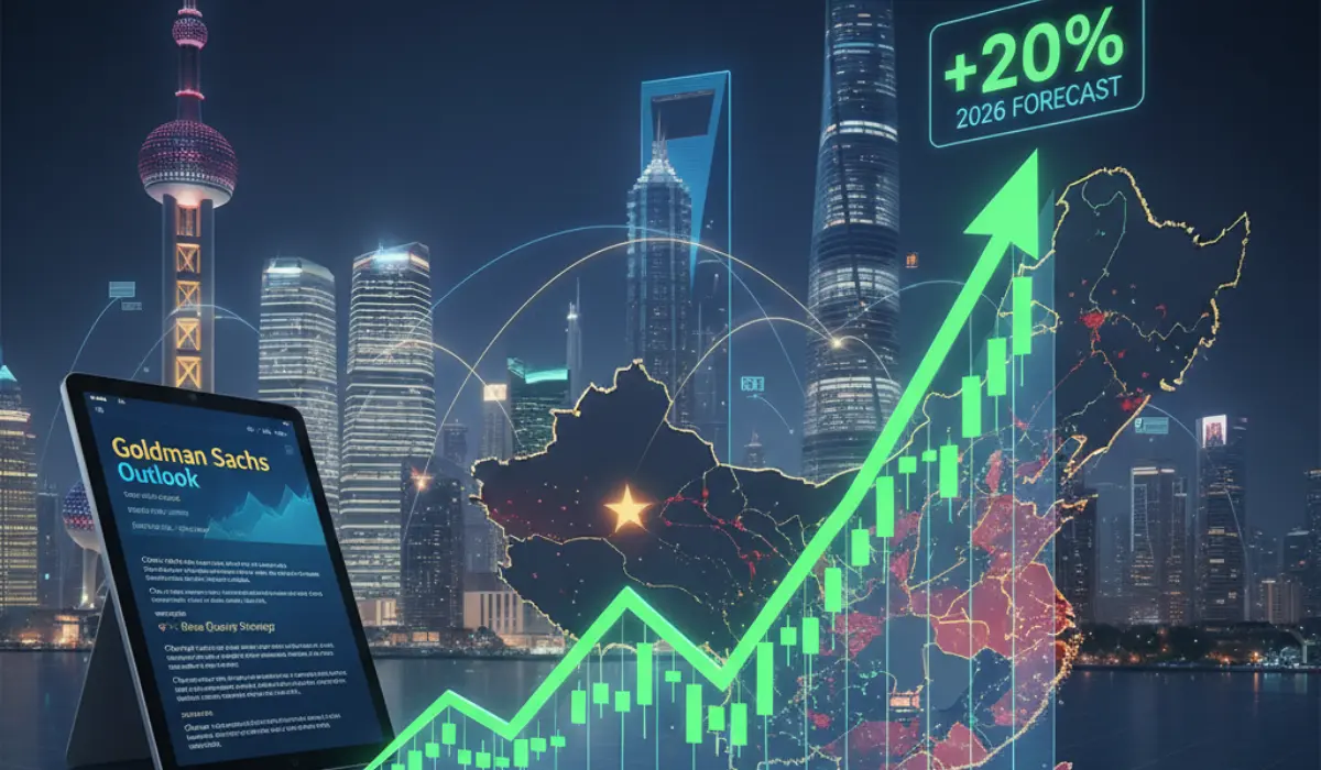 Goldman Sachs Forecasts 20% Rally in Chinese Stocks for 2026