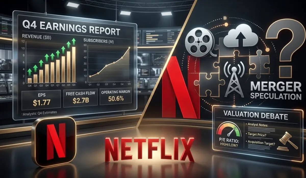 Netflix to Report Q4 Earnings Tuesday as Merger Talk and Valuation Debate Grow