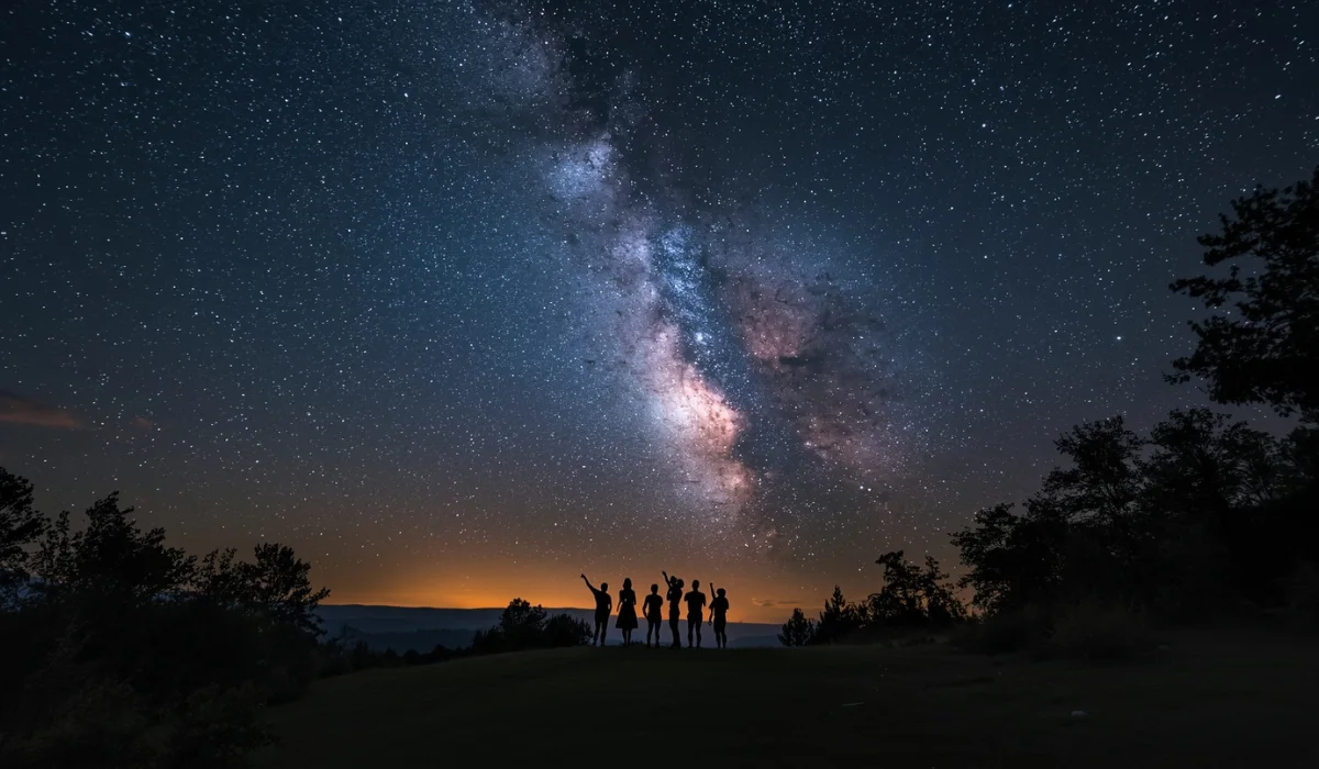 Night Sky Event Starlink Satellites Pass Over Local 6 Region