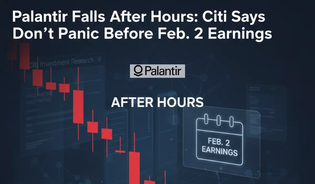 Palantir Falls After Hours: Citi Says Don’t Panic Before Feb. 2 Earnings