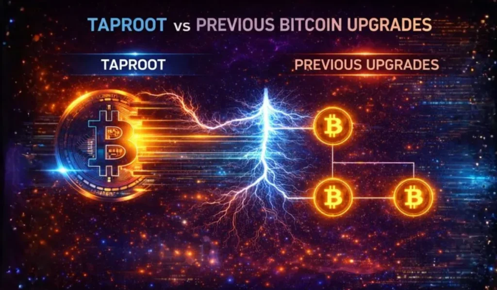 Taproot vs Previous Bitcoin Upgrades