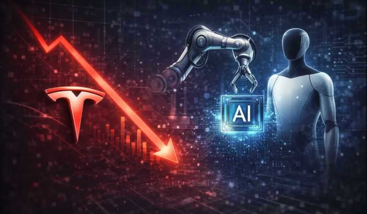 Tesla Sees Its First Annual Revenue Drop after Shifting to AI and Robots
