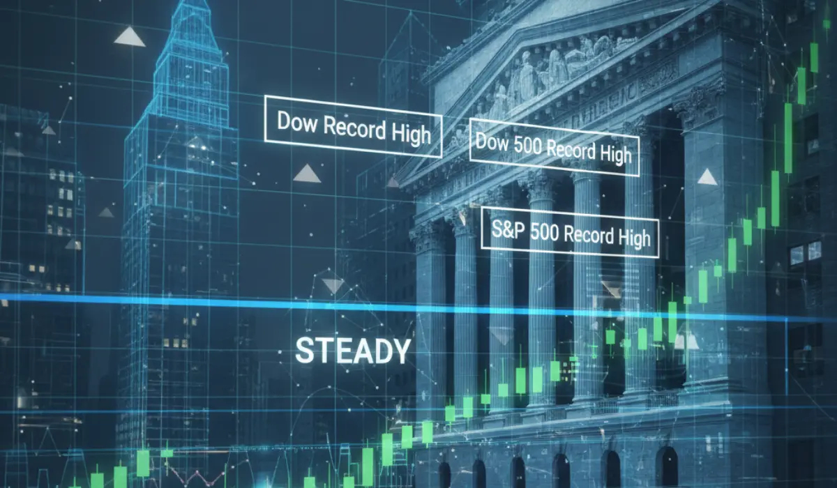 Wall St Futures Steady After Dow, S&P 500 Hit Record Highs Amid AI Optimism