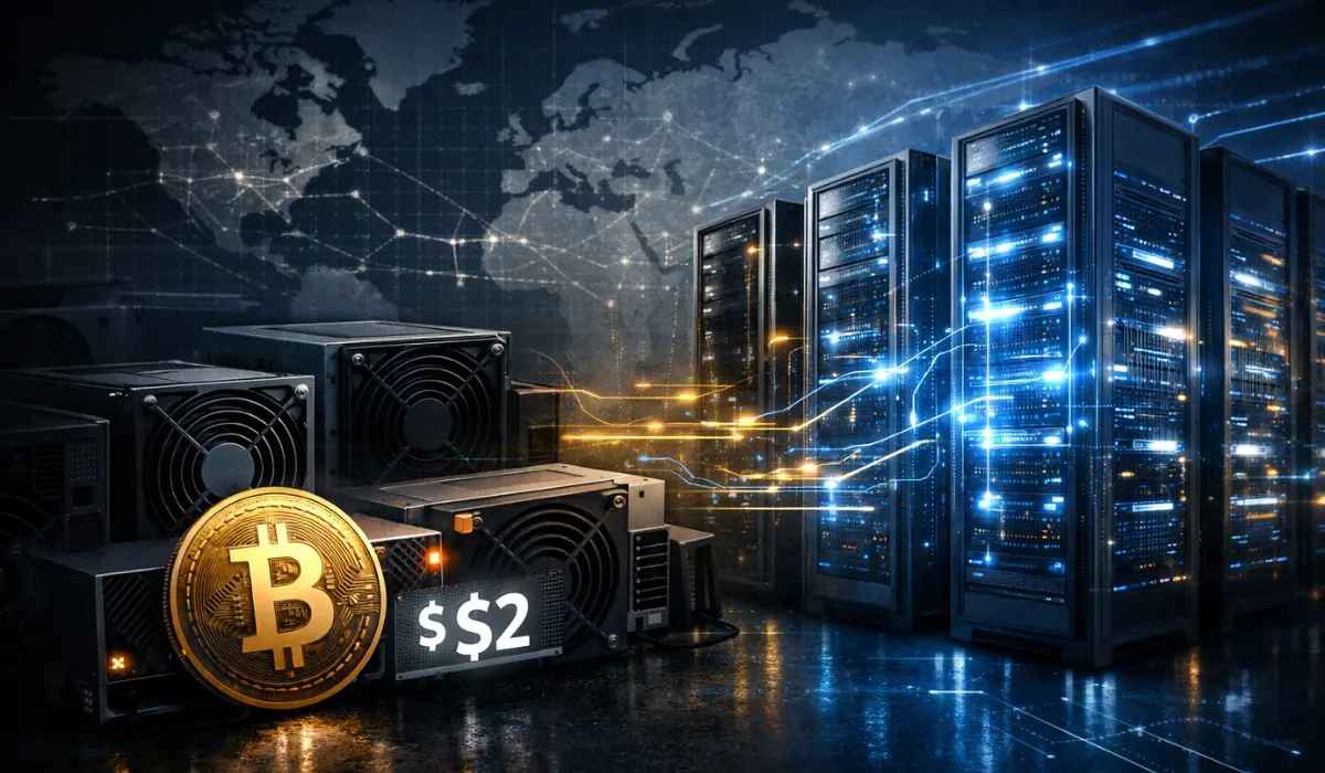 BTC Mining Power Falls as AI Data Centers Buy Up Hashing Capacity