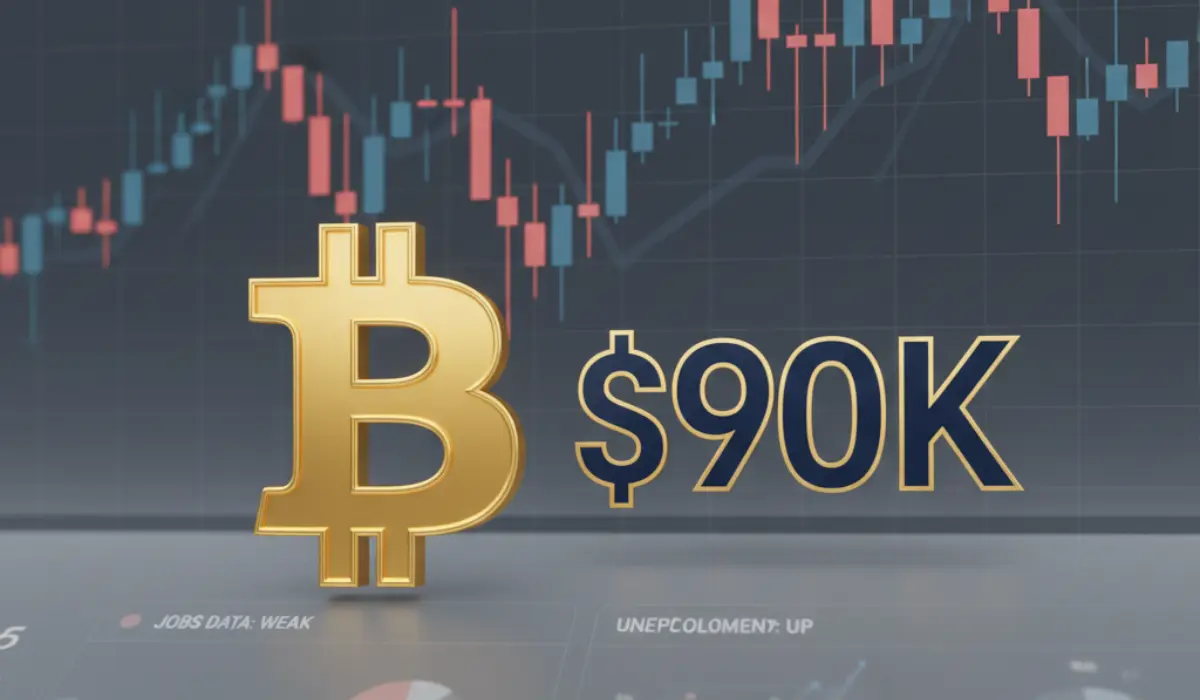 BTC Trades Near $90K as Market Consolidates Amid Weak Jobs Data