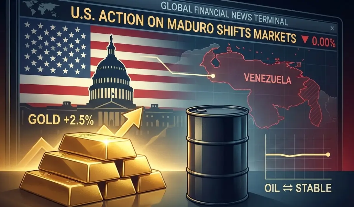 Gold Rises, Oil Steadies After Reports of U.S. Action Against Venezuela’s Maduro