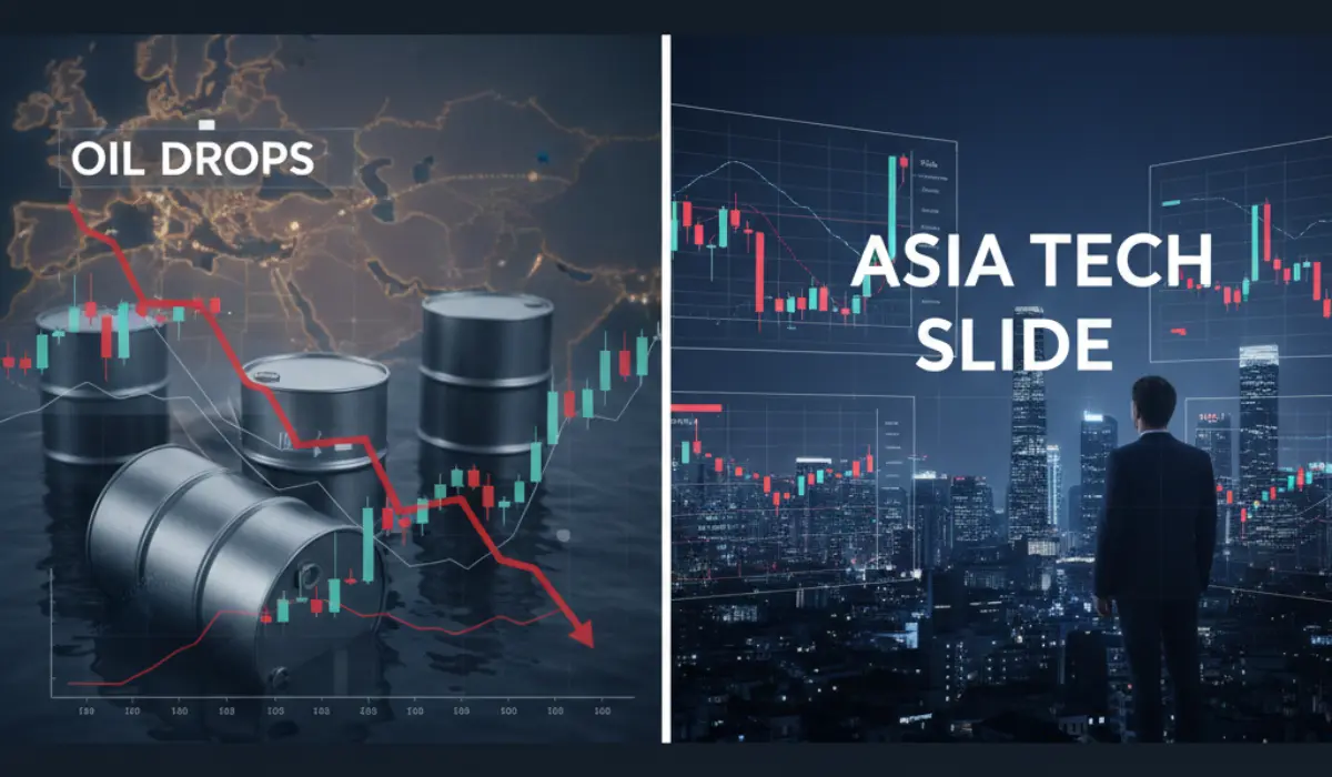 Oil Drops as Trump Calms Iran Fears; Tech Stocks Slide in Asia