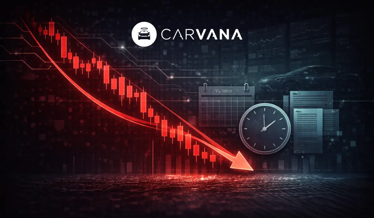 Carvana Stock Plunges 27% Ahead of Earnings Release