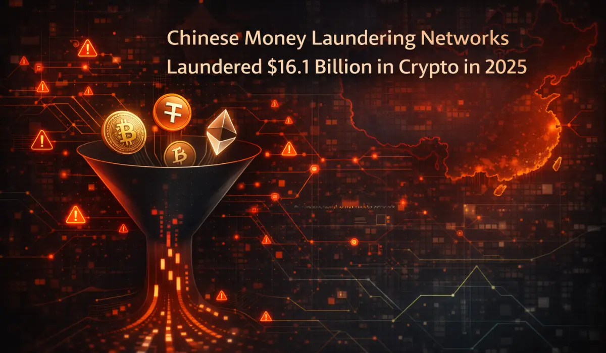 Chinese Money Laundering Networks Laundered $16.1 Billion in Crypto in 2025