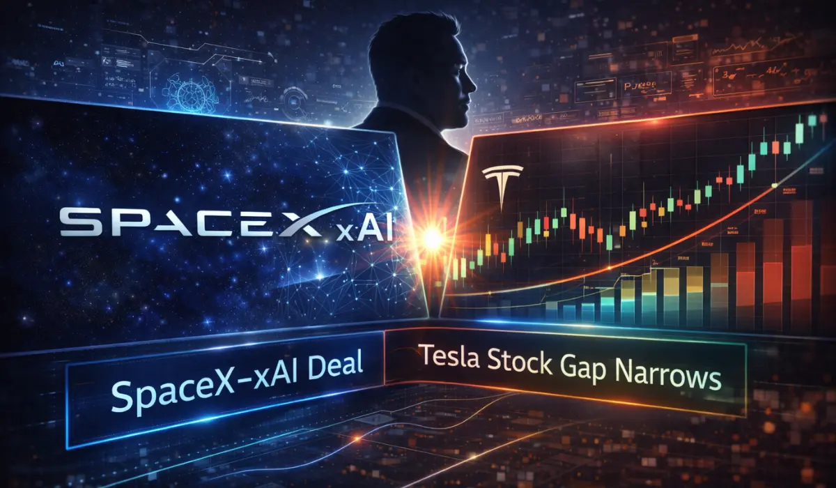 Elon Musk’s SpaceX–xAI Deal Shrinks the Gap With Tesla Stock