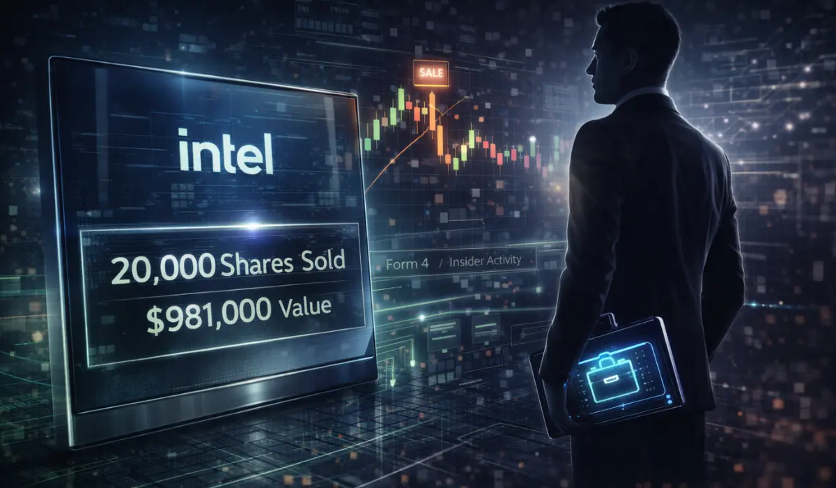 Insider Selling: Intel Executive Sells 20,000 Shares Valued at $981,000