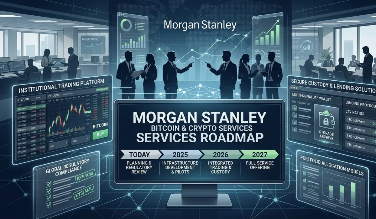 Morgan Stanley To Offer Bitcoin And Crypto Trading, Custody, and Lending Services By 2027