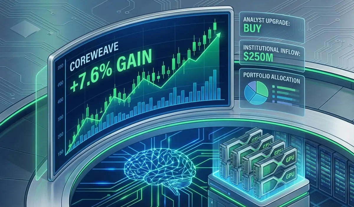 Nvidia-Backed CoreWeave Stock Climbs 7.6% Amid AI Rally
