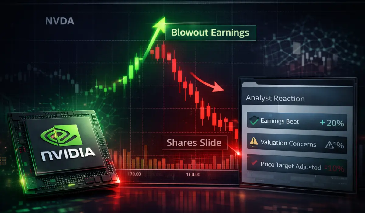 Nvidia Shares Fall Despite Blowout Earnings as Analysts React