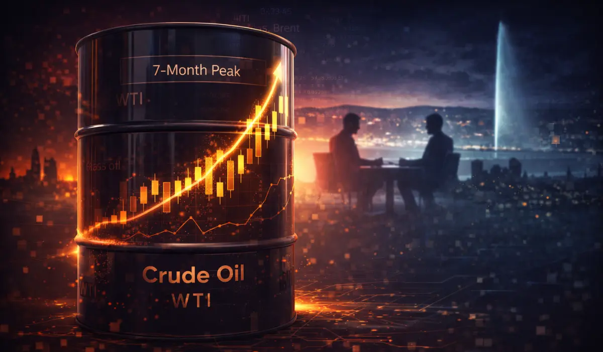 Oil Prices Near 7-Month Peak Ahead of High-Stakes U.S.-Iran Talks In Geneva