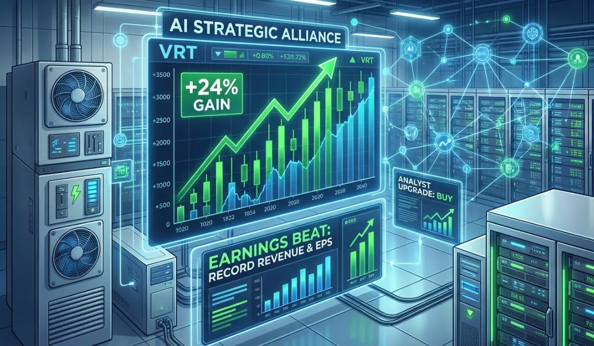 Vertiv Surges 24% After Earnings Beat, Nvidia Tie-Up in Focus