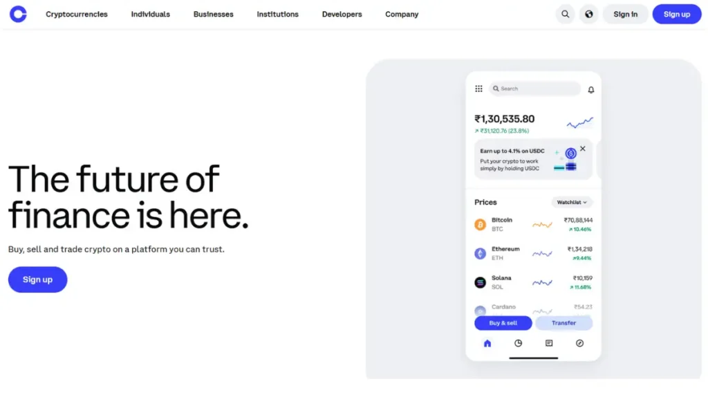 Coinbase- Best for Beginners