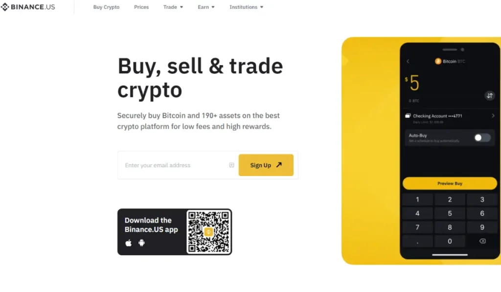 Binance. US- Best for Low Fees and Traders