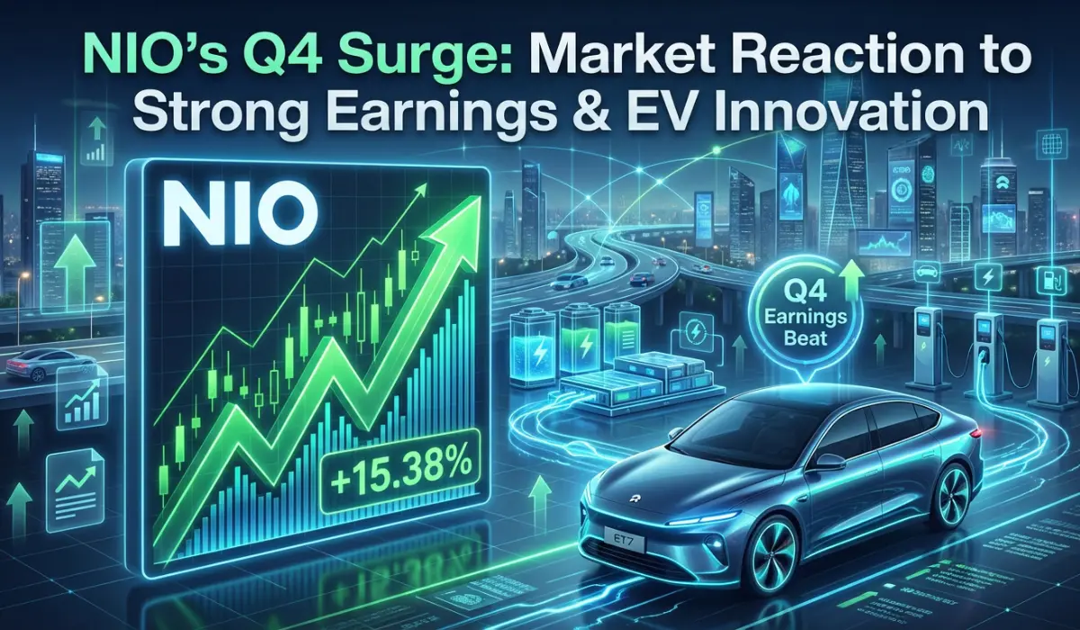 Chinese EV Manufacturer NIO shares Surge 15.38% on Q4 Earnings Beat