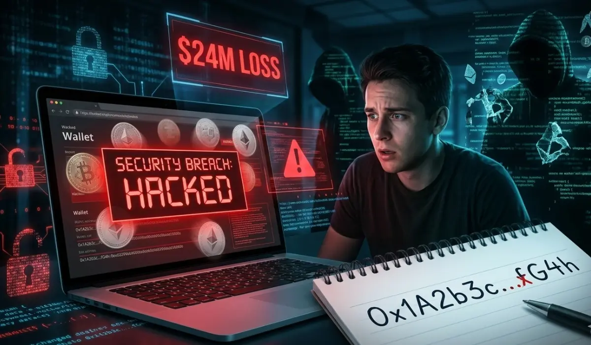 Crypto Holder Loses $24 Million in Address Poisoning Attack Tied to Violent Threats
