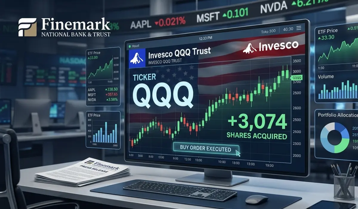 Finemark National Bank & Trust Acquires 3,074 Shares of Invesco QQQ $QQQ