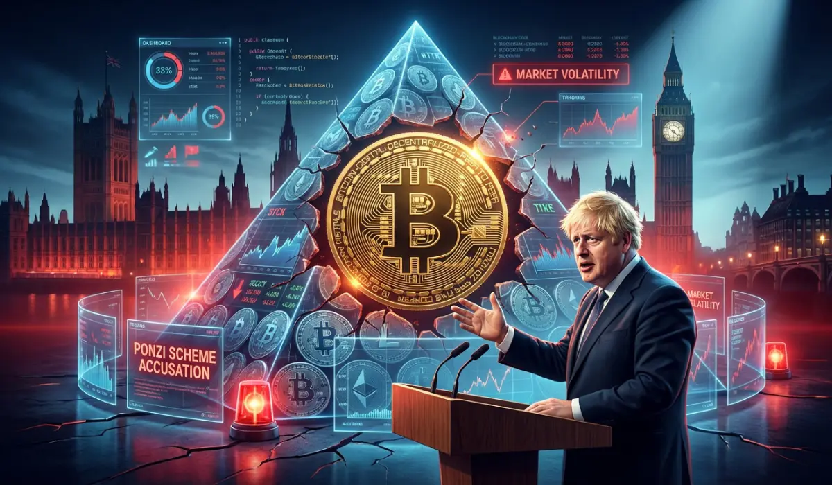 Former British PM Boris Johnson Labels Bitcoin a "Giant Ponzi Scheme"