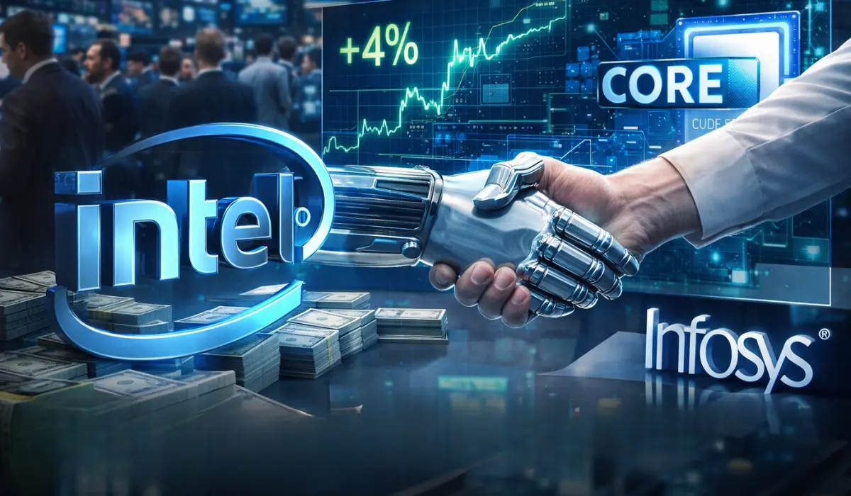 Intel Stock Jumps 4% on Core Series 2 Buzz and Infosys AI Deal