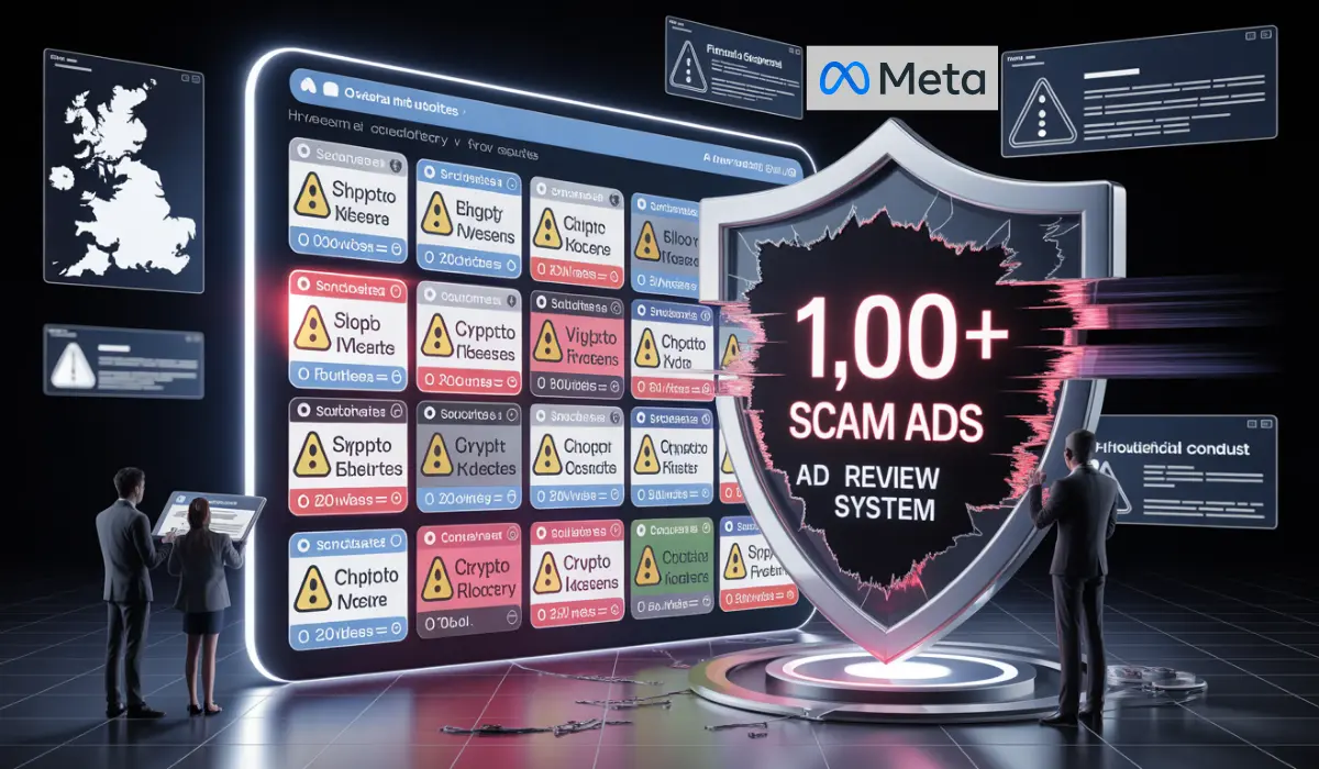 Meta (META) Fails to Block 1,000+ Scam Ads in UK Despite Pledges, FCA Finds