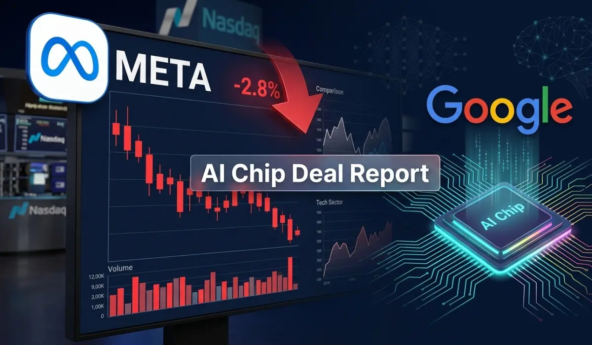 Meta Stock Dips on Google AI Chip Deal Report