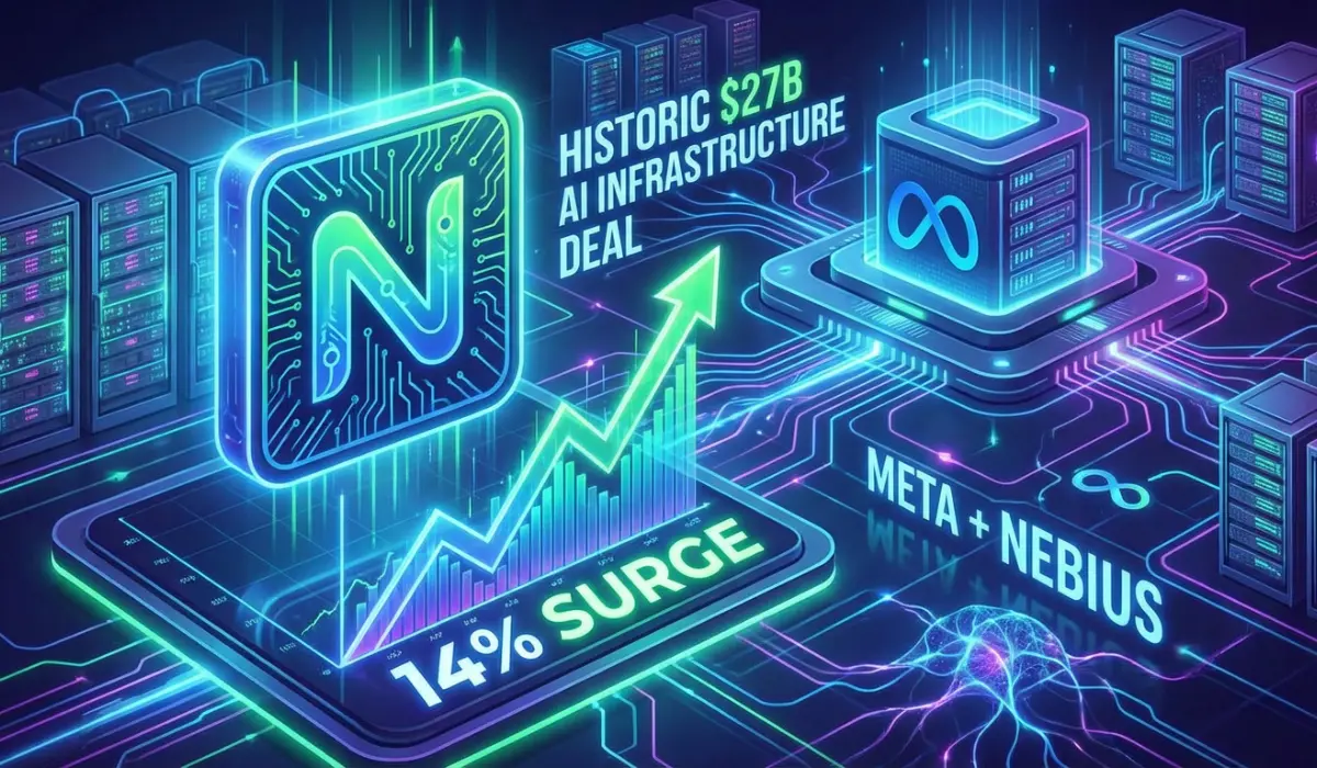Nebius (NBIS) Surges 14% on Historic $27B Meta AI Infrastructure Deal