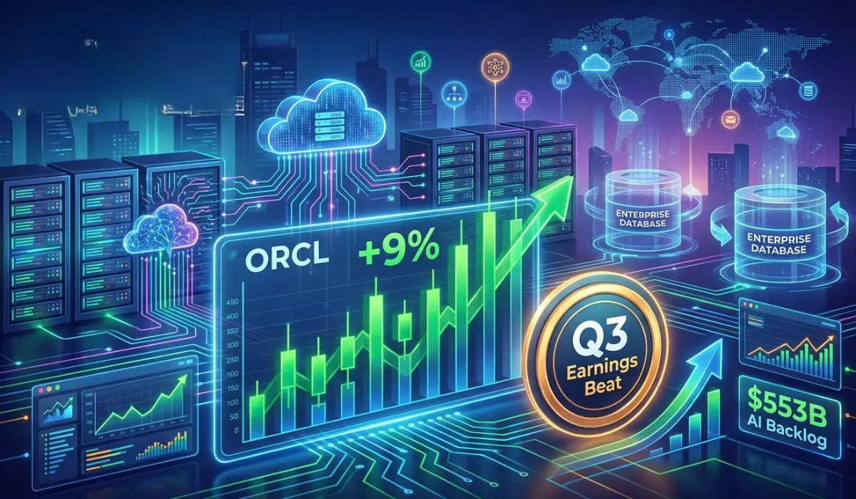 Oracle (ORCL) Jumps 9% on Q3 Beat as AI Backlog Hits $553 Billion