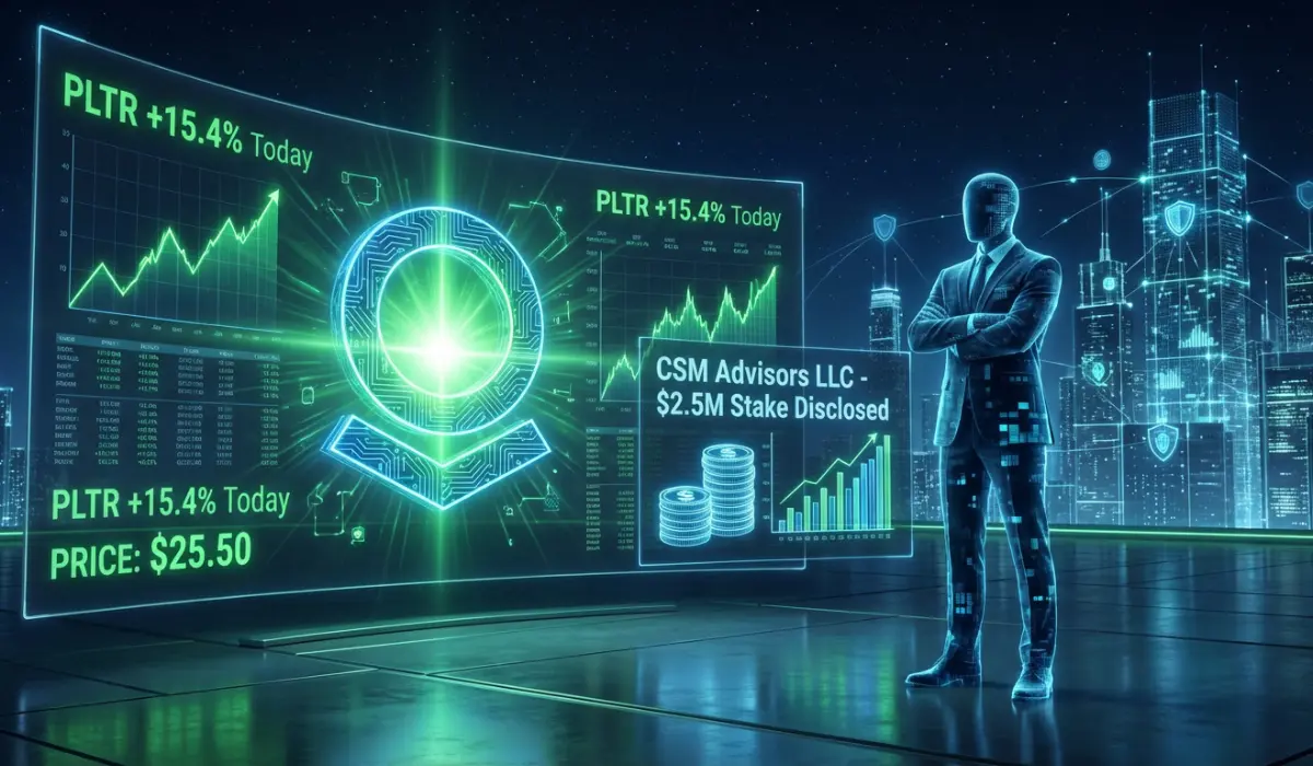 Palantir (PLTR) Gains as CSM Advisors LLC Discloses New $2.5M Stake