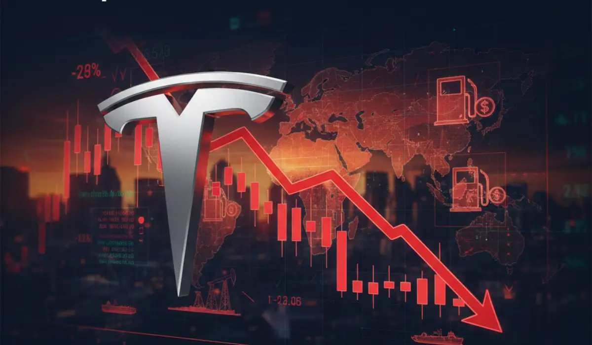 Tesla Stock Falls as U.S. Gas Prices Jump After Hormuz Tensions